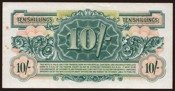 Europe, United Kingdom, Military issues: British Armed Forces, 10 shillings, 1948