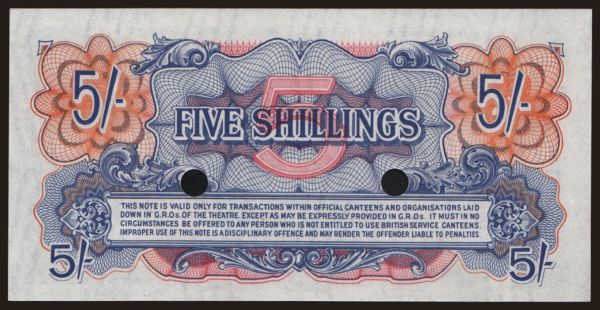 Europe, United Kingdom, Military issues: British Armed Forces, 5 shillings, 1961