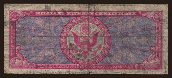 Amerika, USA, USA - Military Payment Certificate: MPC, 5 dollars, 1951