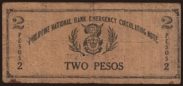 Asia, Philippines, Philippines - Emergency issues: Misamis Occidental, 2 pesos, 1942