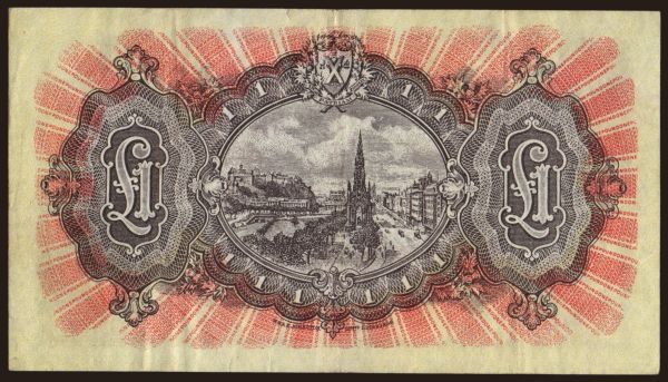 Európa, Egyesült Királyság, Skócia: National Bank of Scotland, 1 pound, 1949