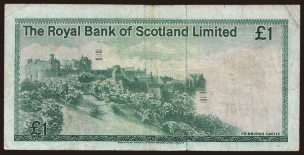 Európa, Egyesült Királyság, Skócia: Royal Bank of Scotland, 1 pound, 1972