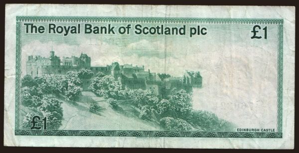 Europe, United Kingdom, Scotland: Royal Bank of Scotland, 1 pound, 1983