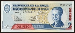 Provincia de la Rioja, 2 pesos, 2001