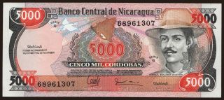5000 cordobas, 1985