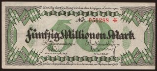 Kaiserslautern/ Stadt, 50.000.000 Mark, 1923