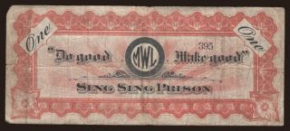 Sing Sing Prison, 1 dollar, 1930?