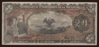 Gobierno Republica Mexicana, 20 pesos, 1914