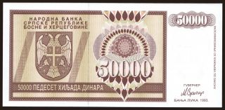 RSBH, 50.000 dinara, 1993