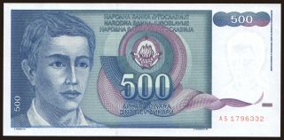 500 dinara, 1990