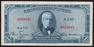 500 pesos/ 50 centesimos, 1960