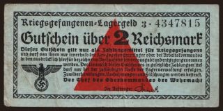 Lagergeld, 2 Reichsmark, 1939