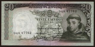 20 escudos, 1964