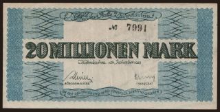 Kaiserslautern/ Stadt, 20.000.000 Mark, 1923
