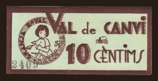 Barcelona/ Granja Royal, 10 centims, 1937