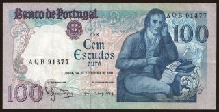 100 escudos, 1981