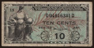MPC, 10 cents, 1951