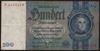 100 Reichsmark, 1935, V/F