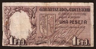 Vinaroz, 1 peseta, 1937