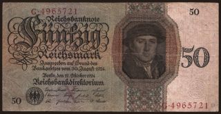 50 Reichsmark, 1924, X/G