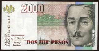 2000 pesos, 2003