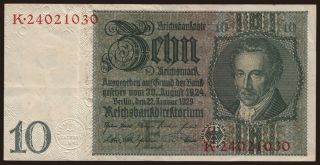 10 Reichsmark, 1929, E/K