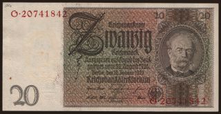 20 Reichsmark, 1929, Z/O