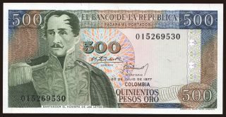 500 pesos, 1977