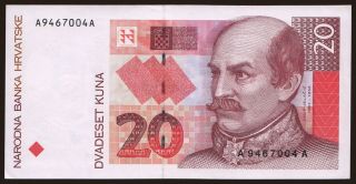 20 kuna, 1993