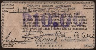 Ilocos Norte, 10 pesos, 1942