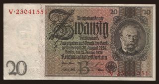 20 Reichsmark, 1929, B/V