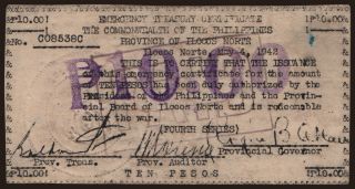 Ilocos Norte, 10 pesos, 1942