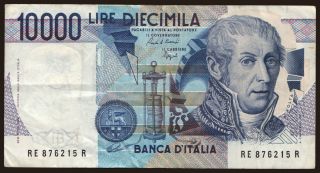 10.000 lire, 1992