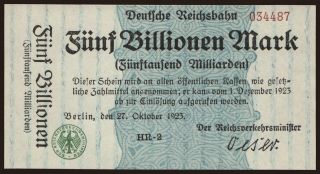 Berlin, 5.000.000.000.000 Mark, 1923