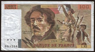 100 francs, 1983