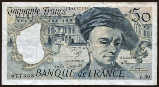 50 francs, 1988