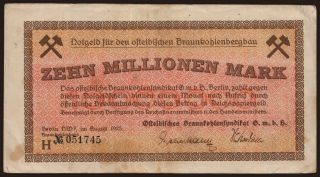 Berlin/ Ostelbisches Braunkohlensyndikat G.m.b.H., 10.000.000 Mark, 1923
