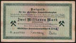 Berlin/ Ostelbisches Braunkohlensyndikat G.m.b.H., 2.000.000 Mark, 1923