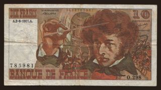 10 francs, 1977