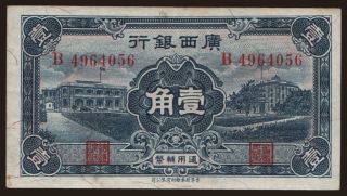 Kwangsi Bank 1 Chiao, 1936