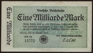 Berlin, 1.000.000.000 Mark, 1923