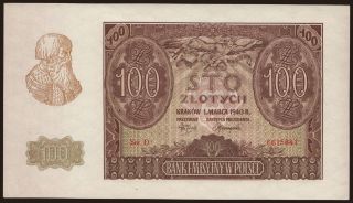 100 zlotych, 1940