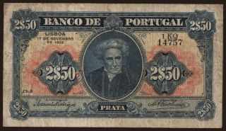2.5 escudos, 1922