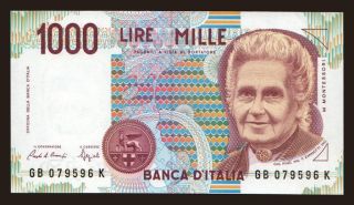 1000 lire, 1991
