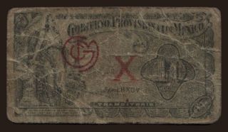 Gobierno Provisional de Mexico, 10 centavos, 1914