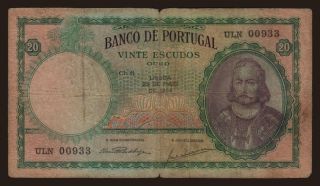 20 escudos, 1954