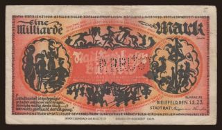 Bielefeld/ Stadt, 1.000.000.000 Mark, 1923