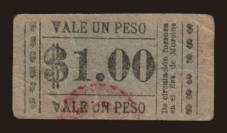 Estado de Morelos, 1 peso, 1914