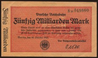 Berlin, 50.000.000.000 Mark, 1923