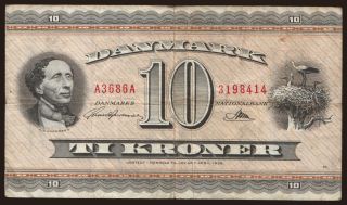 10 kroner, 1936 (1968)